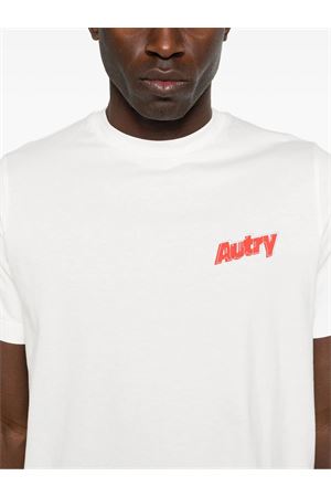 White cotton T-shirt AUTRY | TSPM045W.