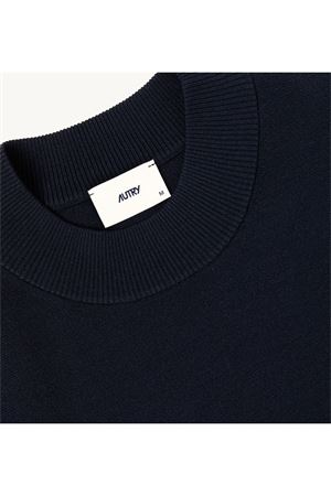 Blue viscose knit top AUTRY | VEPW030B.