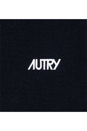 Blue viscose knit top AUTRY | VEPW030B.
