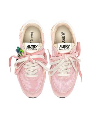 Sneakers Reelwind Super Vintage In Nylon E Suede Rosa AUTRY | WVLWYS02.