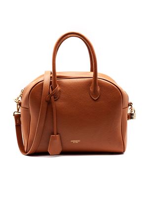 Bauletto semirigido in pelle marrone AVENUE67 | ALEXIS009