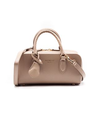 Mini-bauletto rigido in pelle beige AVENUE67 | ALIMA003