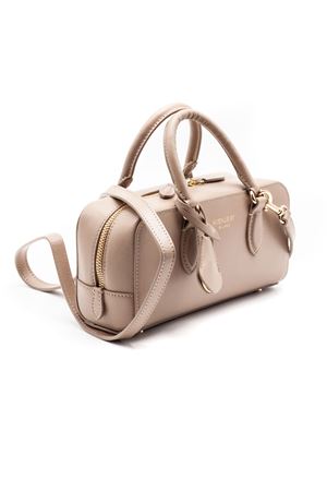 Mini-bauletto rigido in pelle beige AVENUE67 | ALIMA003