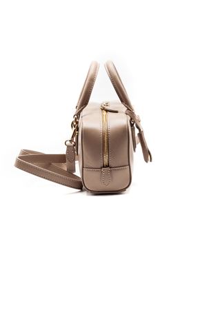 Mini-bauletto rigido in pelle beige AVENUE67 | ALIMA003