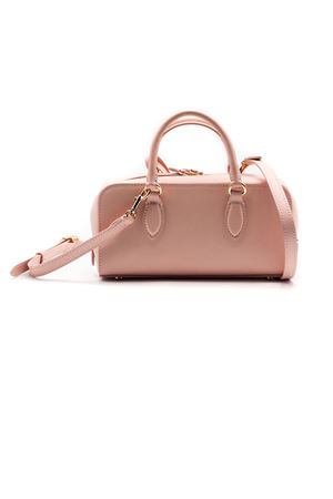 Mini-bauletto rigido in pelle rosa AVENUE67 | ALIMA037