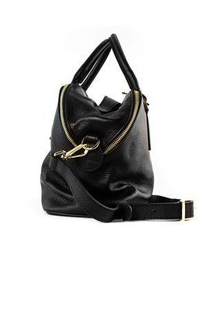 Borsa in pelle morbida martellata nera AVENUE67 | FANDANGOXS001