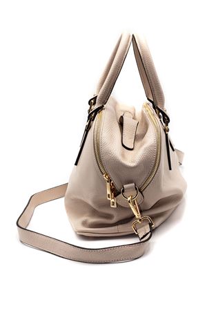 Borsa in pelle morbida martellata beige AVENUE67 | FANDANGOXS028