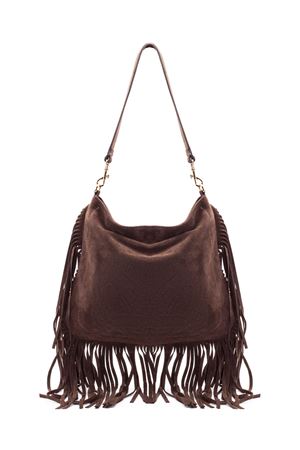 Sacca morbidain camoscio marrone AVENUE67 | YANA017