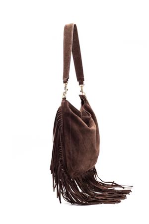 Sacca morbidain camoscio marrone AVENUE67 | YANA017