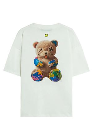 Coconut-tone teddy graphic T-shirt BARROW | S6BWUATH076412