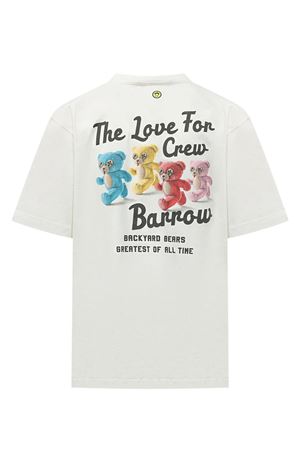 Coconut-tone teddy graphic T-shirt BARROW | S6BWUATH077412