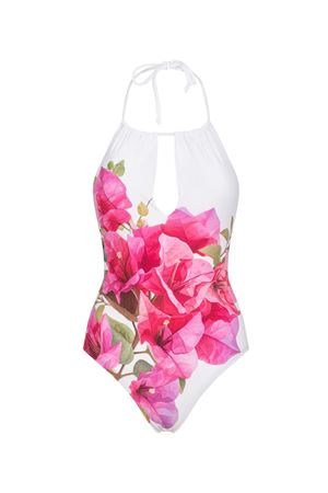 Bouganvillea Bliss Drawstring One-Piece Swimsuit BIKINVILLE | INTEROBOUGANVILLEACOULISSE