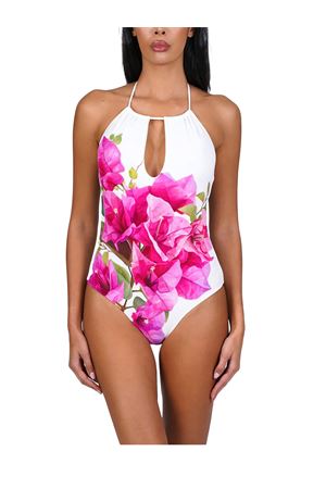 Bouganvillea Bliss Drawstring One-Piece Swimsuit BIKINVILLE | INTEROBOUGANVILLEACOULISSE