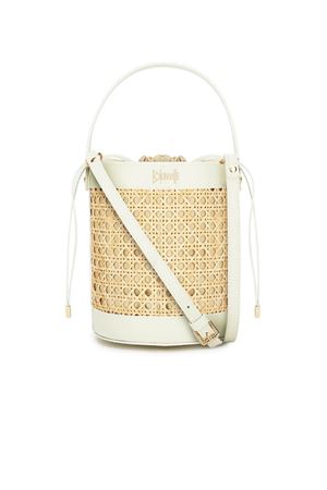 Bucket bag made of woven Vienna straw BIKINVILLE | MIRELLACREMA
