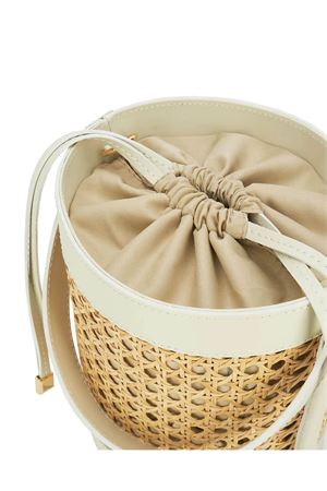 Bucket bag made of woven Vienna straw BIKINVILLE | MIRELLACREMA