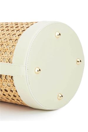 Bucket bag made of woven Vienna straw BIKINVILLE | MIRELLACREMA
