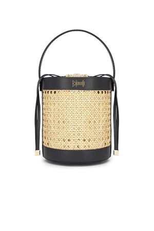 Bucket bag made of woven Vienna straw BIKINVILLE | MIRELLANERO