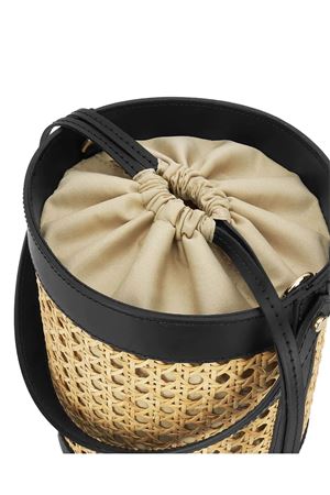 Bucket bag made of woven Vienna straw BIKINVILLE | MIRELLANERO