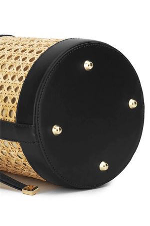 Bucket bag made of woven Vienna straw BIKINVILLE | MIRELLANERO