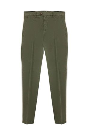 Pantalone in cotone elasticizzato verde BRIGLIA | BG0430000800082