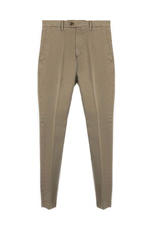 Pantalone in cotone elasticizzato verde muschio BRIGLIA | BG0430000800142