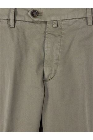 Pantalone in cotone elasticizzato verde muschio BRIGLIA | BG0430000800142