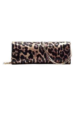 Leopard-print satin clutch CASTAGNA | CLUTCHLEOPARD