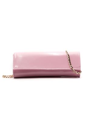 Pink patent leather clutch CASTAGNA | CLUTCHROSA