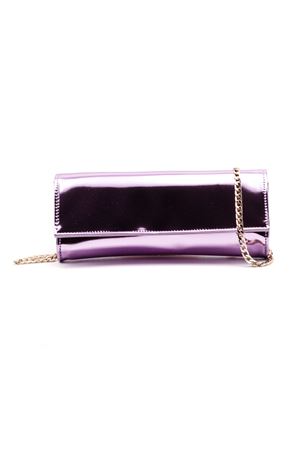 Pink metallic leather clutch CASTAGNA | CLUTCHVERNICEROSA