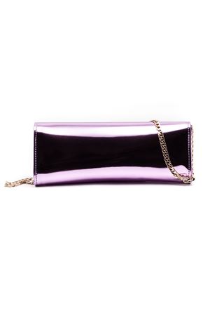 Pink metallic leather clutch CASTAGNA | CLUTCHVERNICEROSA