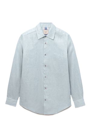 Camicia in lino blu polvere CHÉ | 231220703
