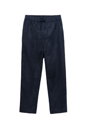 Pantaloni in lino con coulisse Avila blu navy CHÉ | 25671212