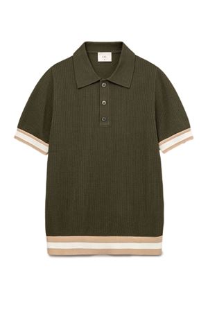 Polo Quinn in maglia larga di cotone color kaki CHÉ | 26200303