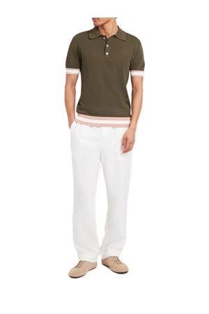 Polo Quinn in maglia larga di cotone color kaki CHÉ | 26200303