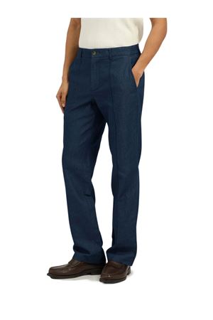 Pantalone in denim-lino blu CHÉ | 268400202