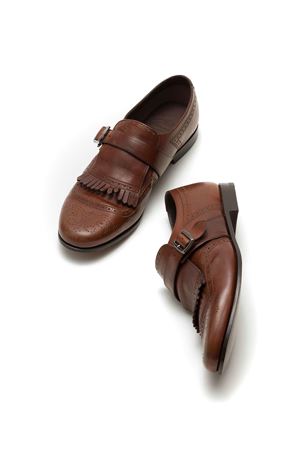 Shanghai Laser Monk Strap in Pelle di Vitello Anticata CHURCH'S | EOB1699ADJF0AAD