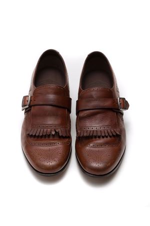 Shanghai Laser Monk Strap in Pelle di Vitello Anticata CHURCH'S | EOB1699ADJF0AAD