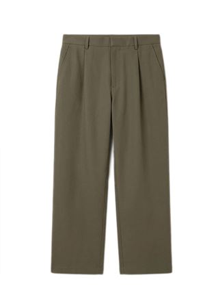 Pantaloni Bloomberg Straight In Cotone Verde CLOSED | C3113252022167