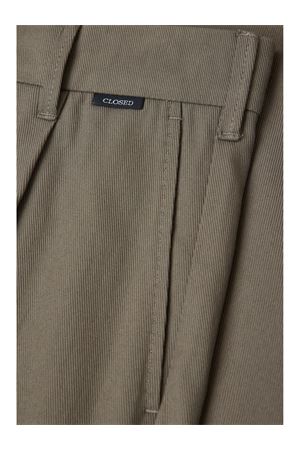 Pantaloni Bloomberg Straight In Cotone Verde CLOSED | C3113252022167