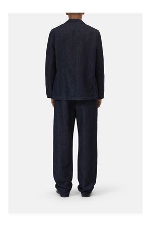 Giacca monopetto in cotone e lino blu scuro CLOSED | C8741816A20DBL