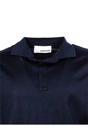 Lightweight blue cotton polo shirt COSTUMEIN | 26S109BLU