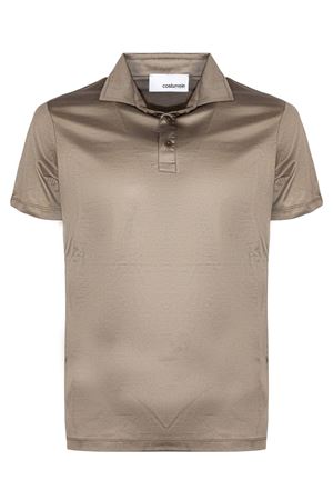 Lightweight lead-gray cotton polo shirt COSTUMEIN | 26S109PIOMBO
