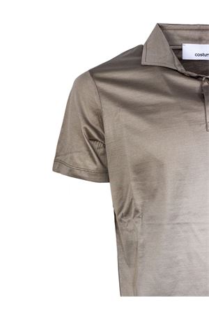 Lightweight lead-gray cotton polo shirt COSTUMEIN | 26S109PIOMBO