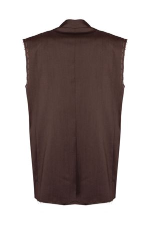 Smanicato in lana vergine bianco marrone COSTUMEIN | 26S791127