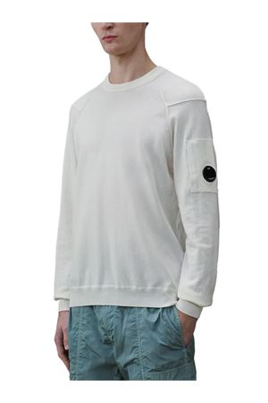 Maglione in cotone Sea Island Bianco C.P.COMPANY | 20CMKN183A110560A103