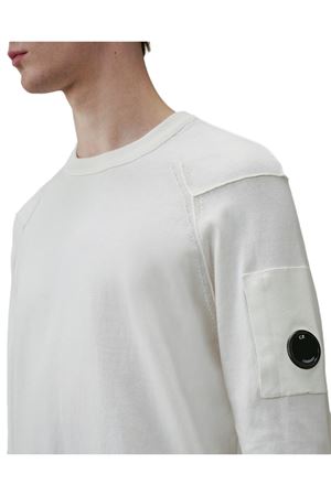 Maglione in cotone Sea Island Bianco C.P.COMPANY | 20CMKN183A110560A103