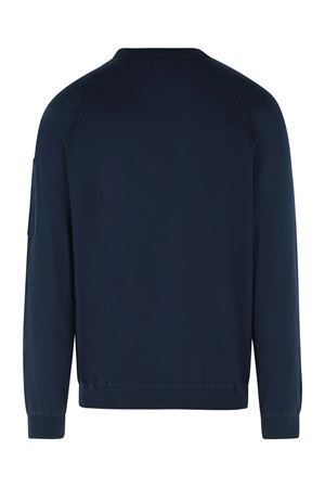 Maglione in cotone Sea Island Blu C.P.COMPANY | 20CMKN183A110560A888