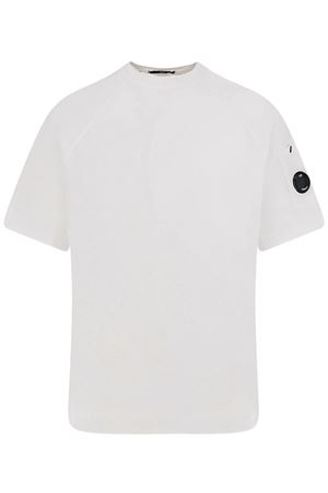 T-Shirt In Cotone Bianco C.P.COMPANY | 20CMSS034A002246G103