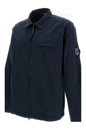 Overshirt in Gabardine di cotone Blu C.P.COMPANY | RCCMOS705A110143G888