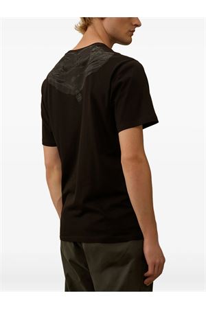 T-shirt in jersey di cotone nero C.P.COMPANY | RCCMTS725A005100W999